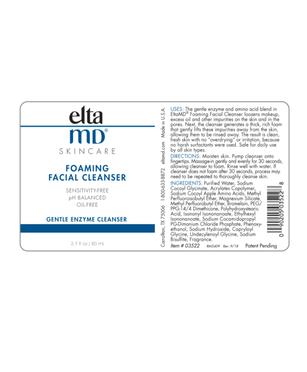 EltaMD Foaming Facial Cleanser